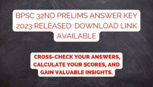 BPSC 32nd Bihar Judicial Services Prelims Answer Key 2023 Released: Download Link Available