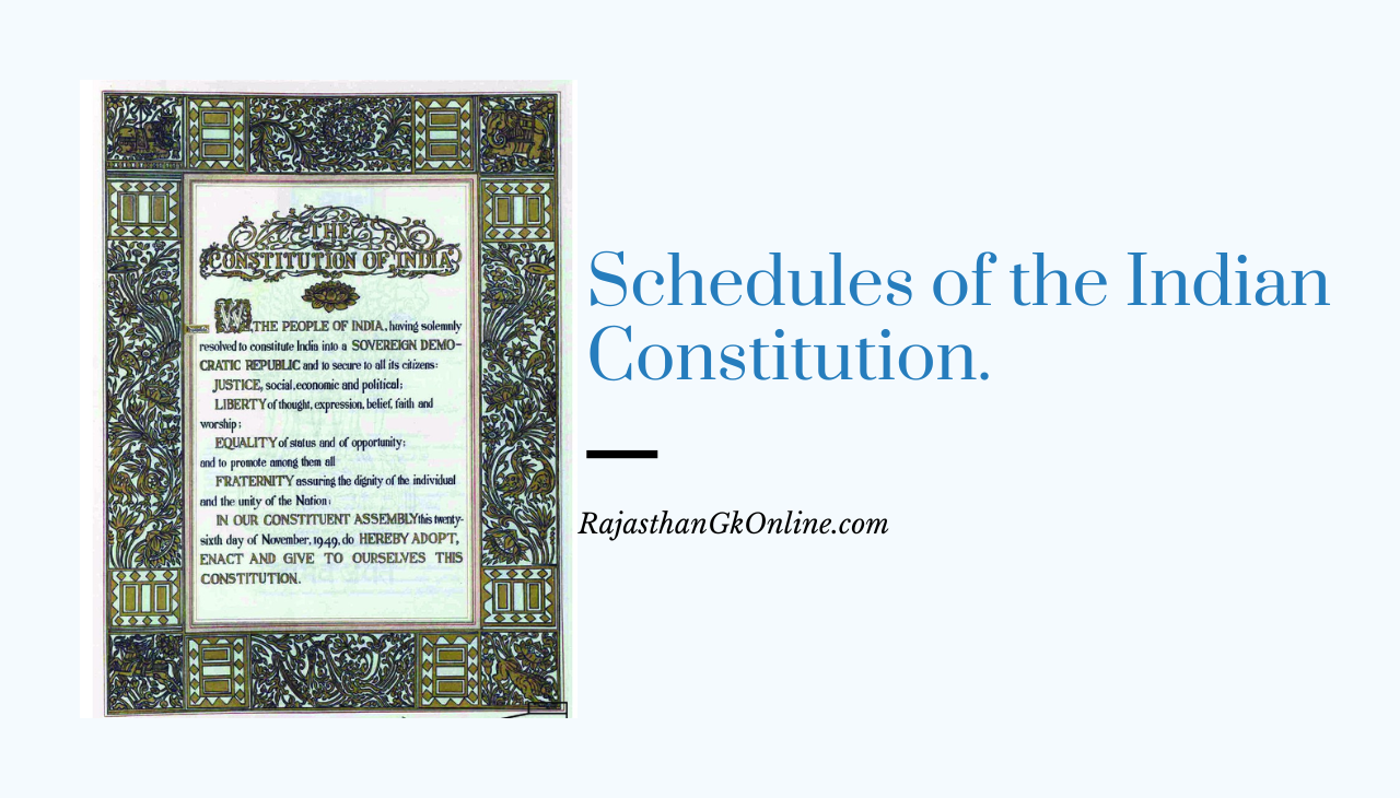 The 12 Schedules of the Indian Constitution: Detailed Explanation PDF